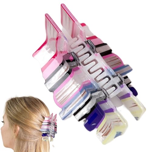 Haarklammer - Haarspangen | Krallenklammern für dünnes Haar | Acrylhaarklammern in Buchform | leichte Haarspangen | Haarspangen für Frauen zum Dating von Générique