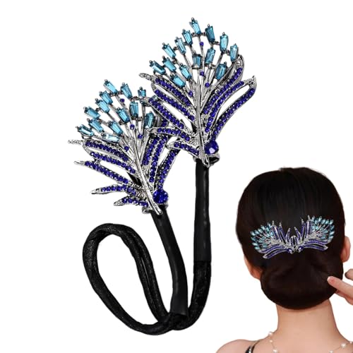 Haarklammer für Damen, Haarklammern für Faultierwickler | Französische Twist Bun Shaper – lange Haarspangen aus Strass für Zuhause, Schlafsaal, Reisen, Hotel, Schule von Générique