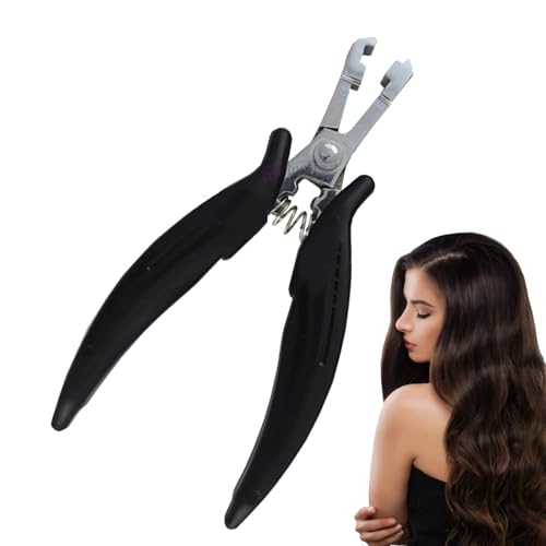 Haarklammern, Haar-Extensions-Werkzeuge | Haarentfernungszange zum Entfernen von Haaren, Ringschnalle | 6 mm tragbare Haarverlängerungszange für Männer, Erwachsene, Freunde, Kosmetikerin von Générique