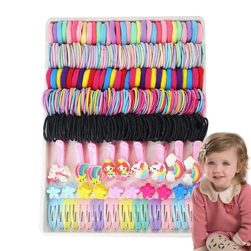 Haarkrawatten-Set | Haarschmuck für Mädchen – mehrfarbige Haarspangen, modische Haarschwanzwerkzeuge für Party, Geburtstag, Mädchen, Frauen von Générique