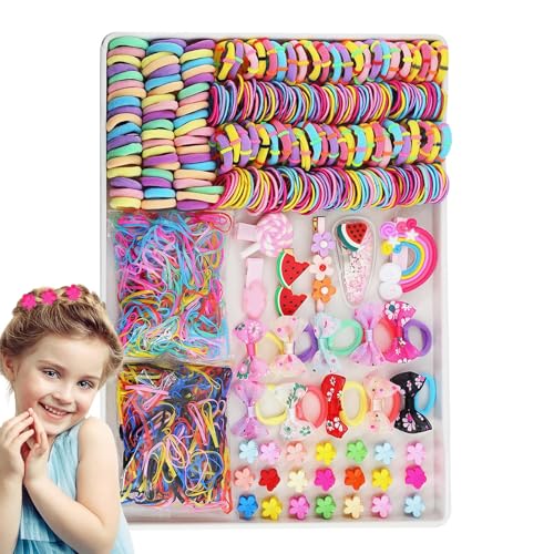 Haarkrawatten Set | Haarzubehör Set für Mädchen - Bunte Haargummis, Modische Haarschwanzwerkzeuge für Party, Geburtstag, Mädchen, Frauen pr von Générique