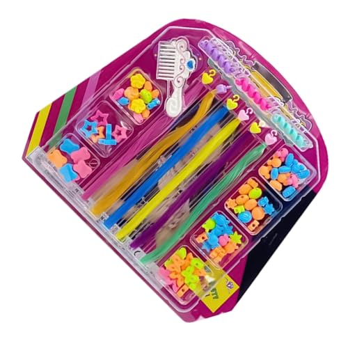 Haarperlen-Set für Mädchen | Haarperlen-Set zum Flechten – kreative Haardekoration, niedliche Haarverzierung, stimuliert die Motorik von Générique