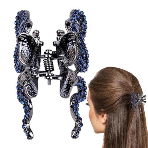 Haarspangen, Gothic-Schlangen-Haarspange, Schlangenklaue, Strass, unregelmäßige Haarkrallen in Schlangenform für Freunde, Mädchen, Frauen, Familie von Générique