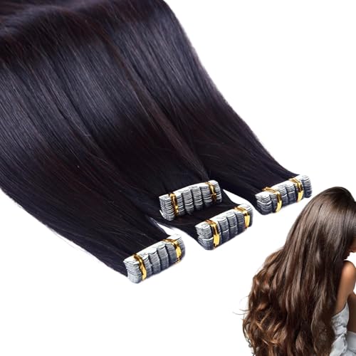 Hair Patch, Straight Wig, Clip in Nano Hairpiece, Contactless Attachment Design, Natural Lightweight Volumen, Daily Styling Solution 45 cm for Wedding Event Performance Kostüm Gathering Looks von Générique