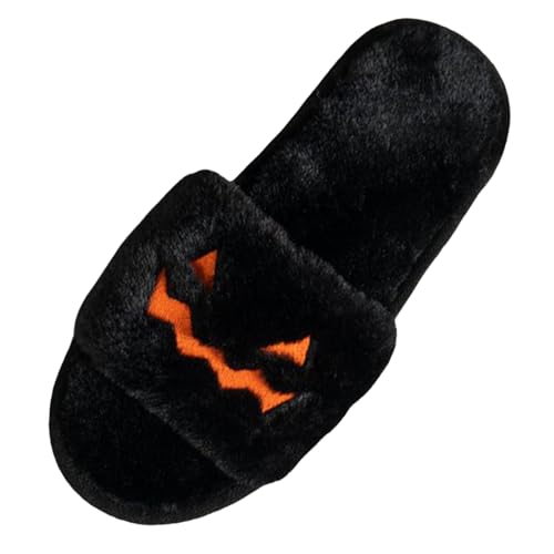 Halloween-Hausschuhe, Damen, Winter, warm, atmungsaktiv, rutschfest, schick, Slipper, Damen, Leopard, rutschfest, bequem, für den Innenbereich, Le Noir 1, 42 EU Halloween-Hausschuhe, Damen, Winter, warm, atmungsaktiv, rutschfest, schick, Slipper, Damen, Leopard, rutschfest, bequem, für den Innenbereich, Le Noir 1, 42 EU von Générique