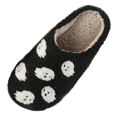 Halloween-Sandalen für Damen, Hausschuhe für drinnen und draußen, aus Baumwolle, warm, für Damen, Winterschuhe, Le Noir 1, 38 EU Halloween-Sandalen für Damen, Hausschuhe für drinnen und draußen, aus Baumwolle, warm, für Damen, Winterschuhe, Le Noir 1, 38 EU von Générique