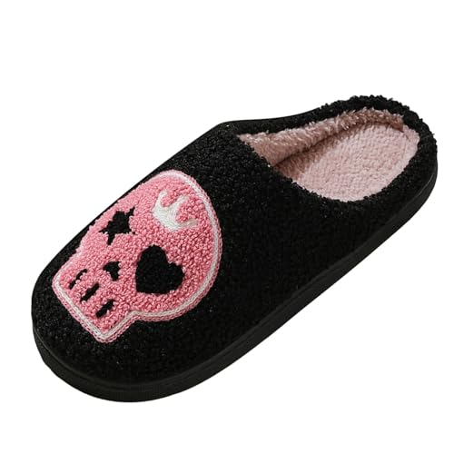 Hausschuhe, Halloween, 1 Paar, Winter, modisch, Motiv Baumwolle, Hausschuhe für Damen, Katze, rutschfest, bequem, für den Innenbereich, Schwarz 2, 40 EU Hausschuhe, Halloween, 1 Paar, Winter, modisch, Motiv Baumwolle, Hausschuhe für Damen, Katze, rutschfest, bequem, für den Innenbereich, Schwarz 2, 40 EU von Générique