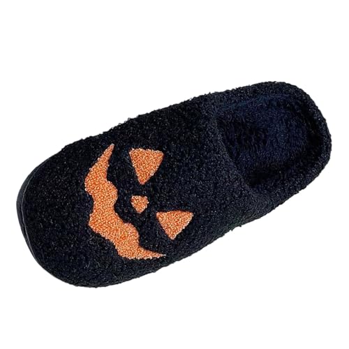 Hausschuhe, Halloween, Herren, Paar, Winter, Mode, Halloween, Motiv, Baumwolle, Hausschuhe, Damen, bequem, Hausschuhe für drinnen und draußen, 1 x Schwarz, 45 EU Hausschuhe, Halloween, Herren, Paar, Winter, Mode, Halloween, Motiv, Baumwolle, Hausschuhe, Damen, bequem, Hausschuhe für drinnen und draußen, 1 x Schwarz, 45 EU von Générique