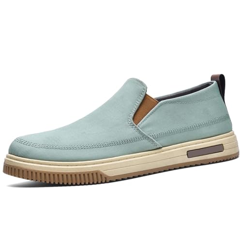 Herren-Sneaker, ohne Schnürsenkel, Sneaker, Laufen, Segeltuch, Slip-On-Schuhe, Wanderschuhe, leicht, orthopädisch, Sicherheitsschuhe, Sneakers und Sportschuhe, Sneaker, 01 grün, 45 EU Herren-Sneaker, ohne Schnürsenkel, Sneaker, Laufen, Segeltuch, Slip-On-Schuhe, Wanderschuhe, leicht, orthopädisch, Sicherheitsschuhe, Sneakers und Sportschuhe, Sneaker, 01 grün, 45 EU von Générique