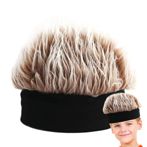 Hip-Hop-Perückenhut – Hut mit spitzen Borsten, realistischer Stil | elastisches Accessoire für kurzes Haar, ideal für Cosplay oder den täglichen Gebrauch, verleiht Ihrem Haar eine einzigartige Note von Générique