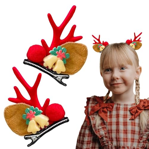Hirschgeweih-Haarspangen für Damen – Elegante Weihnachts-Haarspangen in Rentierform | Modische Haarspangen für Damen von Générique