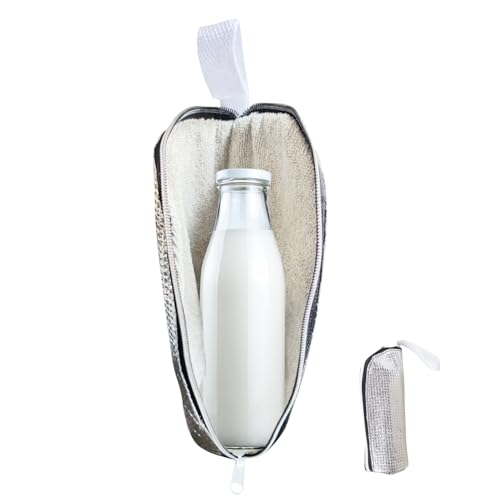 Isolierflasche – Isoliertasche aus Aluminiumfolie | Thermo-Flaschendeckel aus Aluminium mit Wärmedämmung | Isoliertasche für Getränkebeutel für Ausgänge von Générique