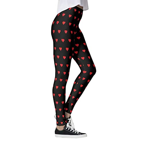 Jogginghose, große Größe, Valentinstag, Pilates, für Damen, für Yoga, Streifen, Day, Leggings, Unterwäsche, Valentinstag, Schwarz, XXL von Générique