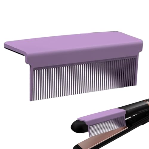 Kammbefestigung aus Flacheisen – Lesezeichen für Haarglätter | Abnehmbarer Litercoomb, Styling-Haarwerkzeug, professioneller Clip auf der Literbürste, Friseurwerkzeuge von Générique