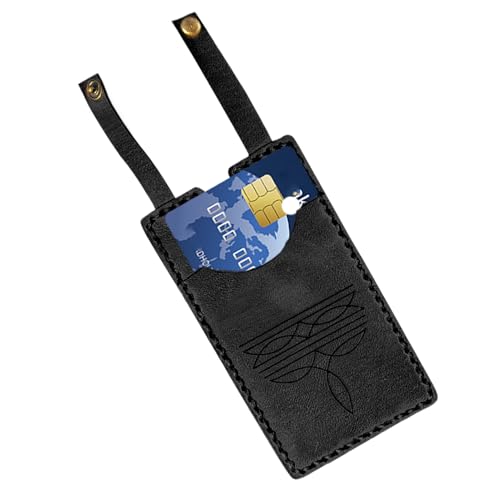 Kartenhalter, Slim Leather Boot Shaped Wallet, Handmade Coin Purse with Snap Fastening, Compact Fashion Accessory, Best for Keys and Outdoor Use to Women 2.99x4.02 inches, Schwarz , Se référer au von Générique