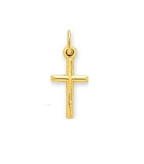 Katholisches Kreuz glänzend Gelbgold – Gelbgold 750/00 – Kreuzanhänger, Gelbgold von Générique