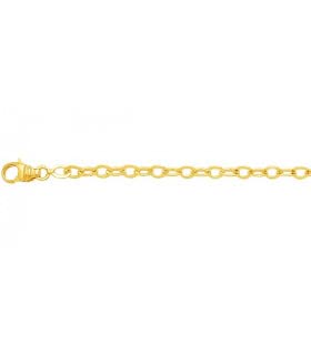 Kette Gelbgold 750/00 – Gliederkette hochglanzpoliert – 3 mm – 18 cm – Gliederkette Gold 750/00 – 3 mm von Générique