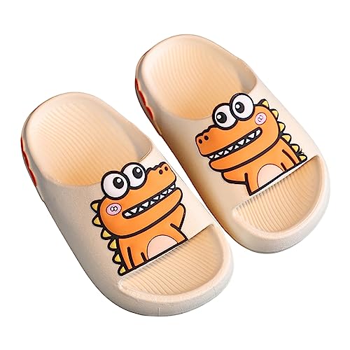 Kinder Kinder Toddler Jungen Mädchen Cratoon Wasser Sandalen Slip rutschfest Dusche Badezimmer Pantoffeln Sandalen Jungen Sweaters Größe 6, weiß, 25 EU von Générique