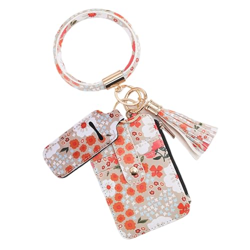 Kleine Geldbörsen mit Blumenmuster, kleine Geldbörsen, für Damen, Blumenmuster, dünne Brieftasche für Kreditkarten, schmal, niedlich, kleine Geldbörse, niedlich, Brieftasche, C, Se référer au von Générique