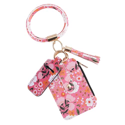 Kleine Geldbörsen mit Blumenmuster, kleine Geldbörsen, für Damen, Blumenmuster, dünne Brieftasche für Kreditkarten, schmal, niedlich, kleine Geldbörse, niedlich, Brieftasche, F, Se référer au von Générique