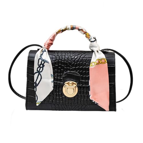 Kleine Tasche zum Aufhängen – quadratische Umhängetasche mit elegantem Design, modische Tragetasche für Frauen und Mädchen, perfekt für Partys, Reisen und den Alltag, Crocodile Print Black, Se référer Kleine Tasche zum Aufhängen – quadratische Umhängetasche mit elegantem Design, modische Tragetasche für Frauen und Mädchen, perfekt für Partys, Reisen und den Alltag, Crocodile Print Black, Se référer von Générique