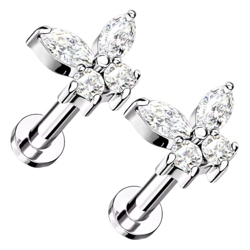 Knorpel-Ohrringe – Paar Titan-Ohrmanschette, schickes Ohrknorpel-Accessoire | Damen-Körper-Ornament-Set, Nasen-kompatibles Mode-Stück, Se référer au descriptif, Material: Metall, Siehe Beschreibung von Générique