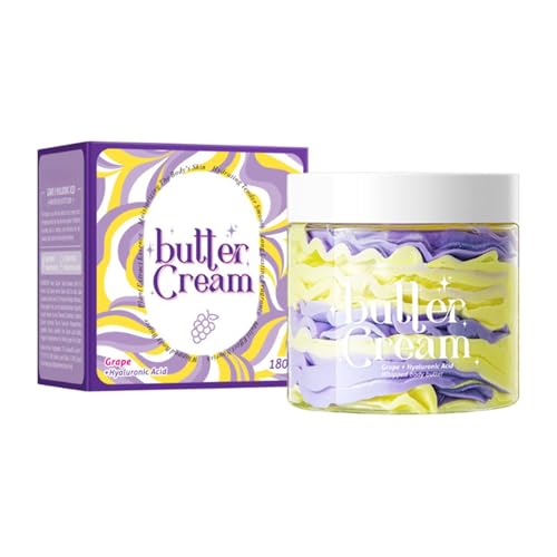 Körperbutter, organische Körperbutter, spendet ausreichend Feuchtigkeit, zarte und schmelzende Textur, trockene Haut für Körper und Hände, für Damen und Herren, 180 g (D, A) von Générique