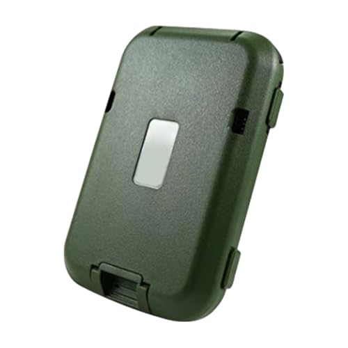 Kreditkartenetui – tragbarer Kartenschutz, dünner Geldbörsen-Organizer | Diebstahlsichere Aufbewahrungstasche für Karten, Kreditkartenhalter aus sicherem Metall, Halterung im Design Compa, Army Green von Générique