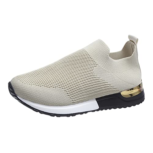 Laufschuhe für Damen, Sportschuhe, orthopädisch, Damen, bequem, leicht, Freizeitsport, Komfort, Sneaker, Beige 1, 38 EU Laufschuhe für Damen, Sportschuhe, orthopädisch, Damen, bequem, leicht, Freizeitsport, Komfort, Sneaker, Beige 1, 38 EU von Générique