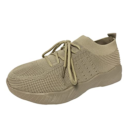 Laufschuhe für Damen, orthopädisch, für Damen, Wanderschuhe, orthopädisch, atmungsaktiv, bequem, Freizeitsport, leicht, Khaki C, 37 EU Laufschuhe für Damen, orthopädisch, für Damen, Wanderschuhe, orthopädisch, atmungsaktiv, bequem, Freizeitsport, leicht, Khaki C, 37 EU von Générique