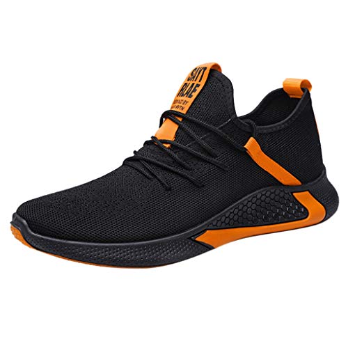 Laufschuhe für Herren, Sneaker, Herren, Mode und Sport, für Herren, Sneaker, Running, Herren, rutschfest, Outdoor, ohne Schnürsenkel, mehrfarbig, Mesh, elastisch, rutschfest, Schuh, Orange A, 41 EU Laufschuhe für Herren, Sneaker, Herren, Mode und Sport, für Herren, Sneaker, Running, Herren, rutschfest, Outdoor, ohne Schnürsenkel, mehrfarbig, Mesh, elastisch, rutschfest, Schuh, Orange A, 41 EU von Générique