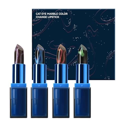 Lippenstift mit Farbwechsel – langanhaltender Lippenpfleger für Frauen | 4 x pflegender Lippenbalsam mit langanhaltender Pflege | leicht und langanhaltend feuchtigkeitsspendend für einen Look Lippenstift mit Farbwechsel – langanhaltender Lippenpfleger für Frauen | 4 x pflegender Lippenbalsam mit langanhaltender Pflege | leicht und langanhaltend feuchtigkeitsspendend für einen Look von Générique