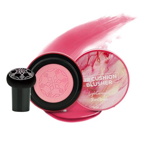 Luftkissen Blush - Makeup Puderquaste - Kissen-Rouge | Make-up-Rouge | Kosmetik Langanhaltender Highlighter Kontur Für Hochzeit, Fest, Urlaub, Alltag, Lang Anhaltender Kontur Highlighter von Générique