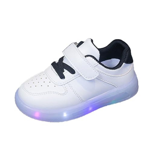 Luminiscentes LED-Tennisschuhe für Kleinkinder, atmungsaktiv, für Outdoor-Sport (klein/großes Kind), Schwarz , 21 EU von Générique