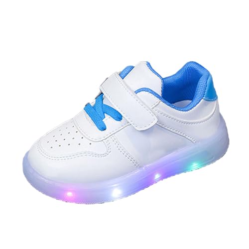 Luminiscentes LED-Tennisschuhe für Kleinkinder, atmungsaktiv, für Outdoor-Sport (klein/großes Kind), blau, 27 EU von Générique