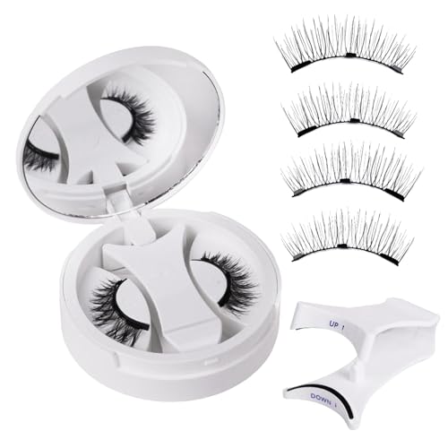 Magnetisches Kissen – magnetisches Wimpern-Set | falsche Wimpern für den Alltag | Magnetisches Augenlash, natürlich, wiederverwendbar, mit Aufbewahrungsbox und Clip für den täglichen Verschleiß von Générique