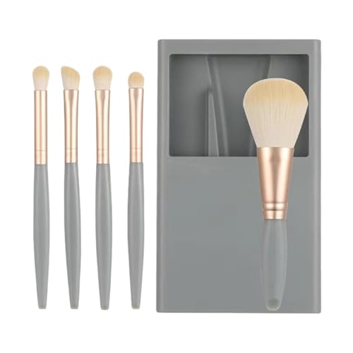 Make-up-Pinsel-Sets für Frauen, Reise-Make-up-Bürsten-Set | Make-up-Pinsel in Reisegröße mit Etui und Spiegel, volle Funktion, Kosmetik-Werkzeug von Générique