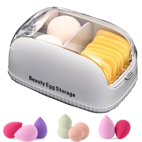 Make-up-Schwamm-Halter, Kosmetik-Egg Aufbewahrung, staubdicht, tragbar, Schwamm, Beauty Tools Organizer, Multifunktions-Make-up-Behälter, Beauty Tools Storage Box für Frauen und Mädchen, B, 1 unité von Générique