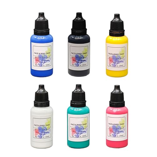 Make-up-Set für – 6 Farben für festliche Gesichtsbemalung | Gesichts-Make-up, waschbar, für Partys, Weihnachten, Halloween, Cosplay, Clown von Générique