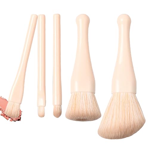 Makeup Brush Set, Small Eyeshadow Brushes, Retractable Portable Cosmetic Applicators for Foundation Concealers Eye Shadows Loose Powder, Women Girls, 4.53 x 3.54 x 2.56 Inches von Générique