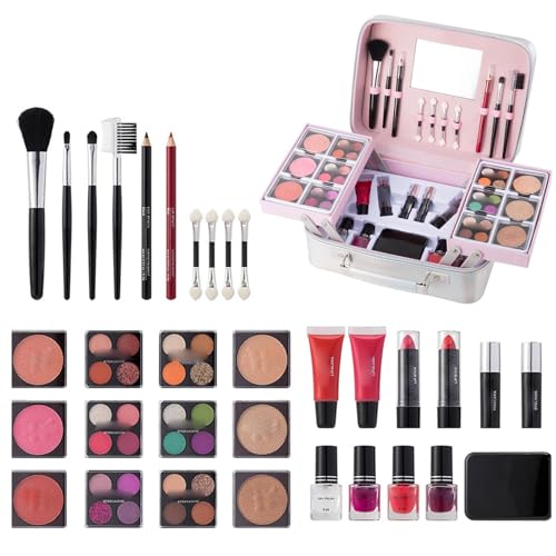 Makeup Set Blush Lipstick Makeup Brush Eye Shadow Palette komplett wasserfest Make-up Case Set für Hochzeit Events Casual Professional Kosmetik Set für Mädchen Frauen Beauty Enthusiasts von Générique