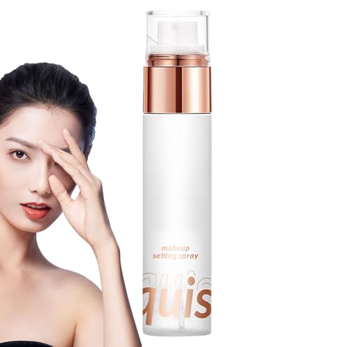Makeup Setting Spray, 80 g Shine-Control Travel Size Spray, 5,67 x 1,22 x 1,22 Zoll in Transfer- und wasserfest, Gesichts-Makeup, Fixiergerät für Erwachsene und Frauen, lange Kosmetik-Halterung von Générique