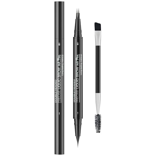 Microblading Augenbrauenstift, Microblading Augenbrauenstift – Augenbrauenfarbe, doppelseitig, mit Pinsel | Augenbrauen-Tönungsstift mit 2 Gabelspitzen und präziser Spitze, Make-up Microblading Augenbrauenstift, Microblading Augenbrauenstift – Augenbrauenfarbe, doppelseitig, mit Pinsel | Augenbrauen-Tönungsstift mit 2 Gabelspitzen und präziser Spitze, Make-up von Générique