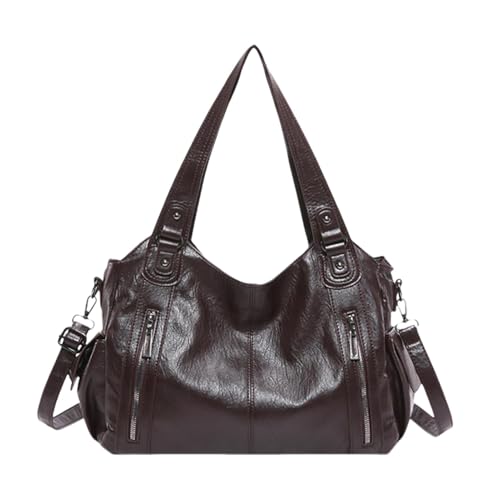 Modische Umhängetasche – Reise-Umhängetasche, elegante Umhängetasche | Große Kapazität Tote Bag für Frauen, Reise-Umhängetasche, Umhängetasche, Messenger Bag, Kaffeebraun, Se référer au descriptif von Générique