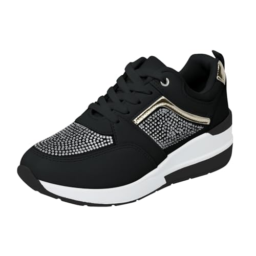 Modische und sportliche Schuhe für Damen, Krankenschwestern, Wanderschuhe, Orthopädische Sneaker, Campus, Schwarz, 37 EU Modische und sportliche Schuhe für Damen, Krankenschwestern, Wanderschuhe, Orthopädische Sneaker, Campus, Schwarz, 37 EU von Générique
