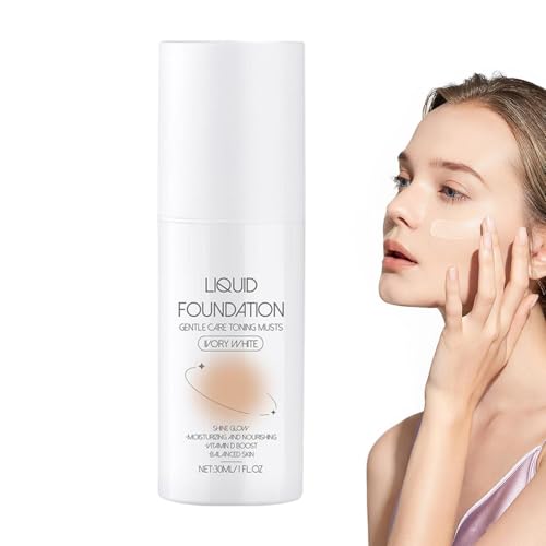 Moisturizing Foundation Makeup, Lightweight Liquid Base, 11,9 x 3,5 cm Full Coverage Concealer, Long Lasting Matte Finish, Oil Control Feuchtigkeitscreme Formel für Öl und trockene Haut von Générique