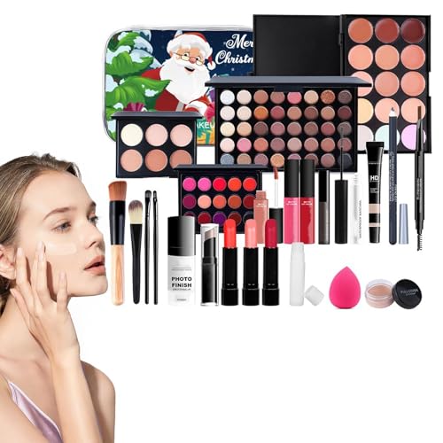 Multi in 1 Women's Makeup Set, Girls Makeup Set, Christmas Beginners Complete Cosmetic Waterproof - Eyeshadow Palette for Learning Everyday Makeup, Photography and Traveling von Générique