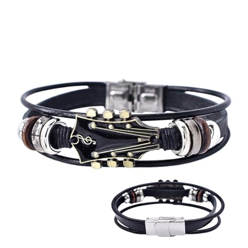Musikalisches Bremsenherz – verstellbare Häuser-Armbänder Quanking Multipping Multipping Multipping auf der Ebene mehrfach) | Gitarren-Armband Punk, um Musikliebhaber zu übergeben, Se référer au von Générique