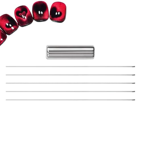 Nagelmagnet – Magnet-Set mit Clips aus Papier und Katzenauge, Maniküre-Zubehör in Herzform mit starker Saugkraft, für Salons und professionelle Schönheitspflege von Générique