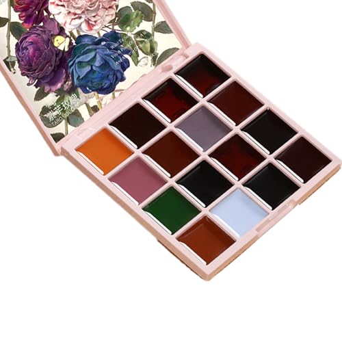 Nail Jelly Gel Polish Palette – Solid Gel Nail Polish Palette | Fingernails Decoration Manicure Tool Beginner-Friendly For Ceremony Dating | 16-Color Nail Jelly Solid Gel Polish Palette für Frauen von Générique